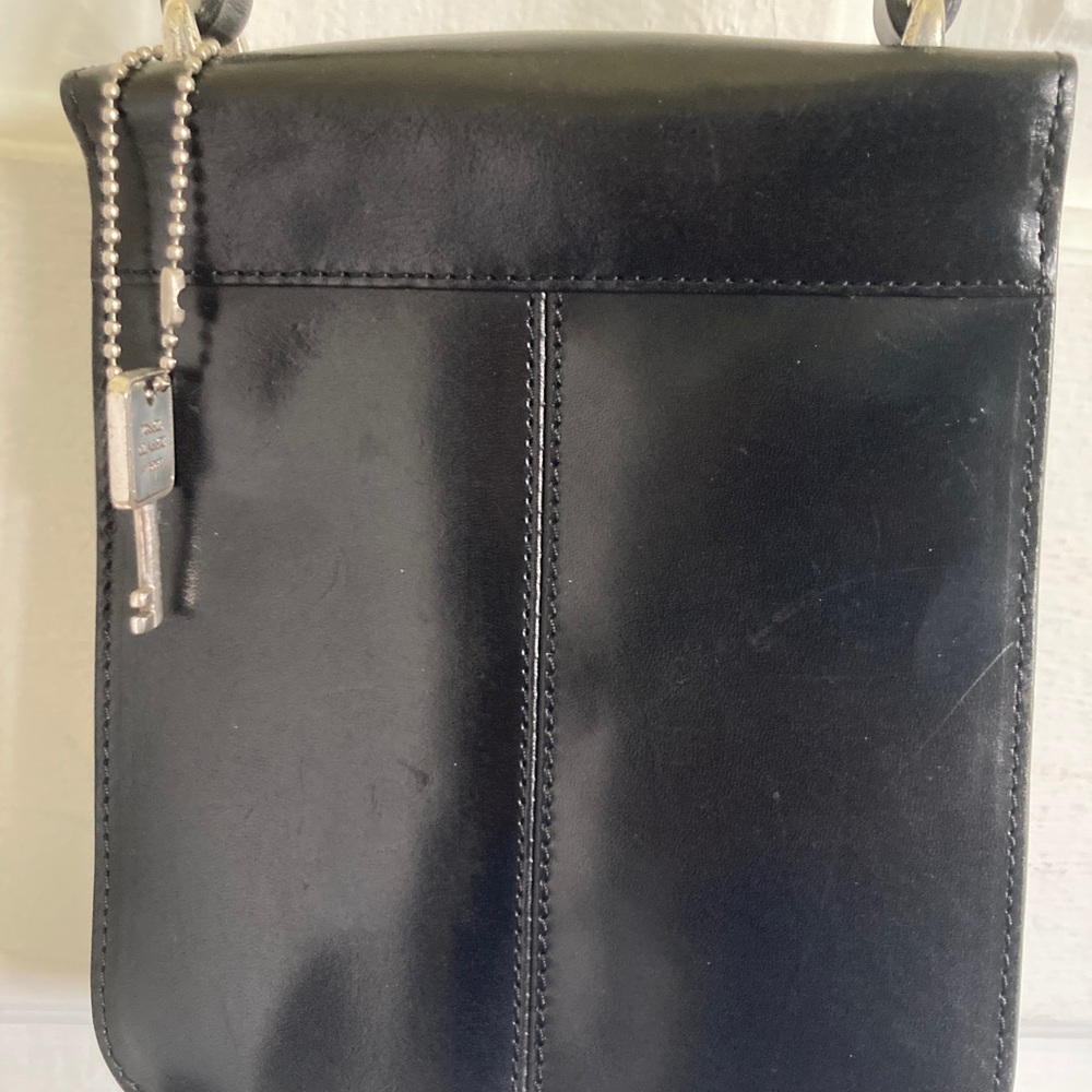 FOSSIL Crossbody leather bag BLACK